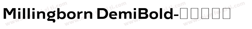Millingborn DemiBold字体转换